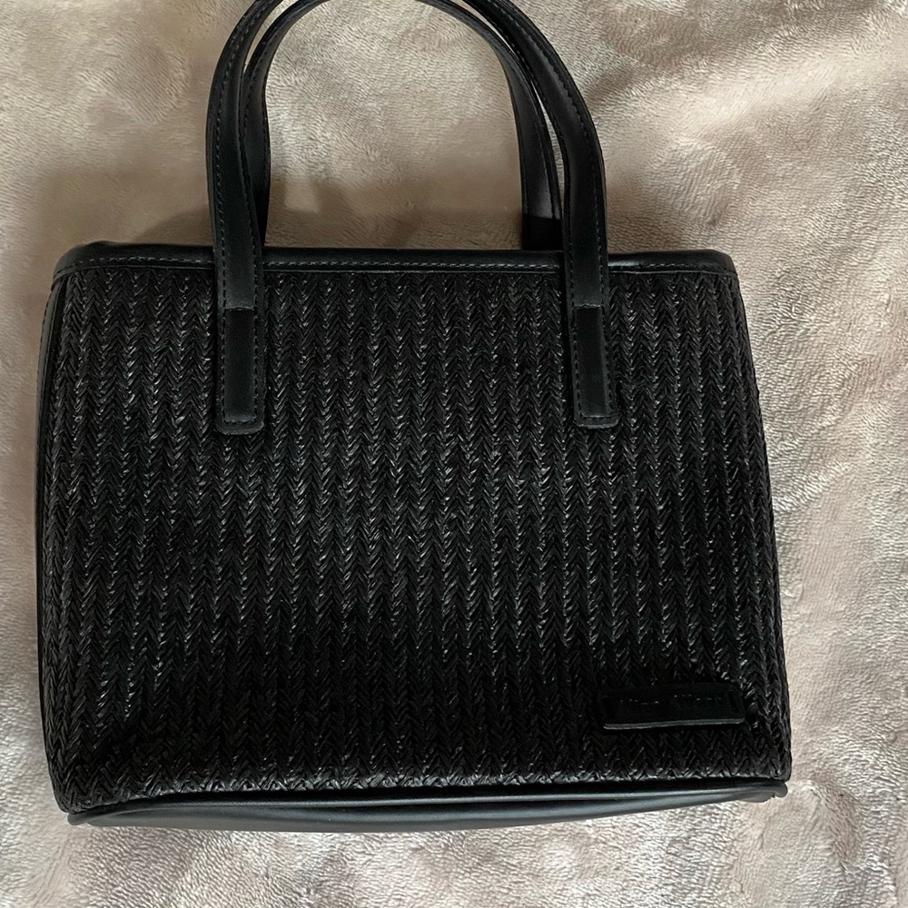 Nine West Black Textured Tote